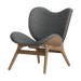 A Conversation Piece walnoot houten fauteuil slate grey