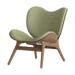 A Conversation Piece walnoot houten fauteuil spring green