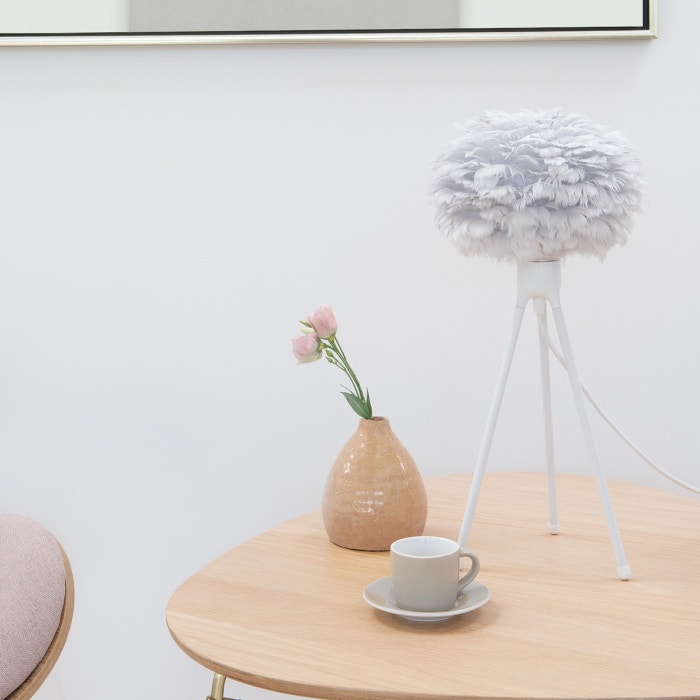 Tripod table - tafellamp standaard white - Ø 19 x 36 cm - witte