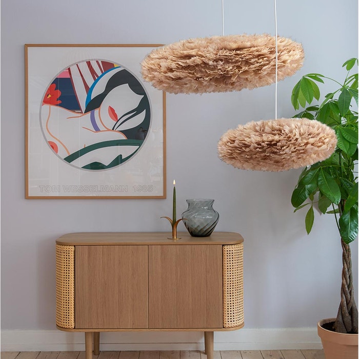 Eos Esther Large lampenkap light brown - Ø 75 cm - lichtbruin - verenlamp