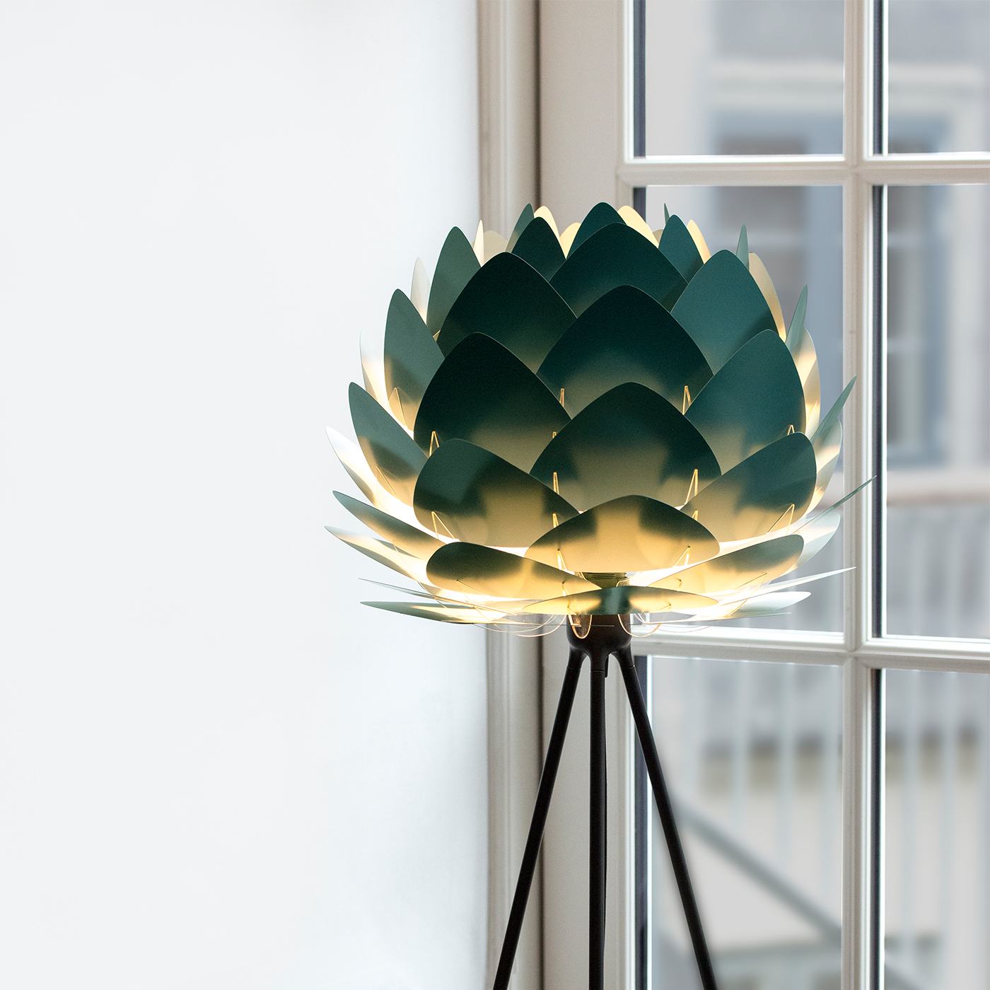 Aluvia Mini lampenkap forest green - Ø 40 cm - groene - artichok