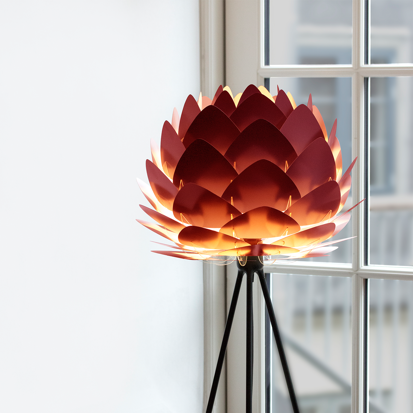 Aluvia Mini lampenkap ruby red - Ø 40 cm - rode - aluminium