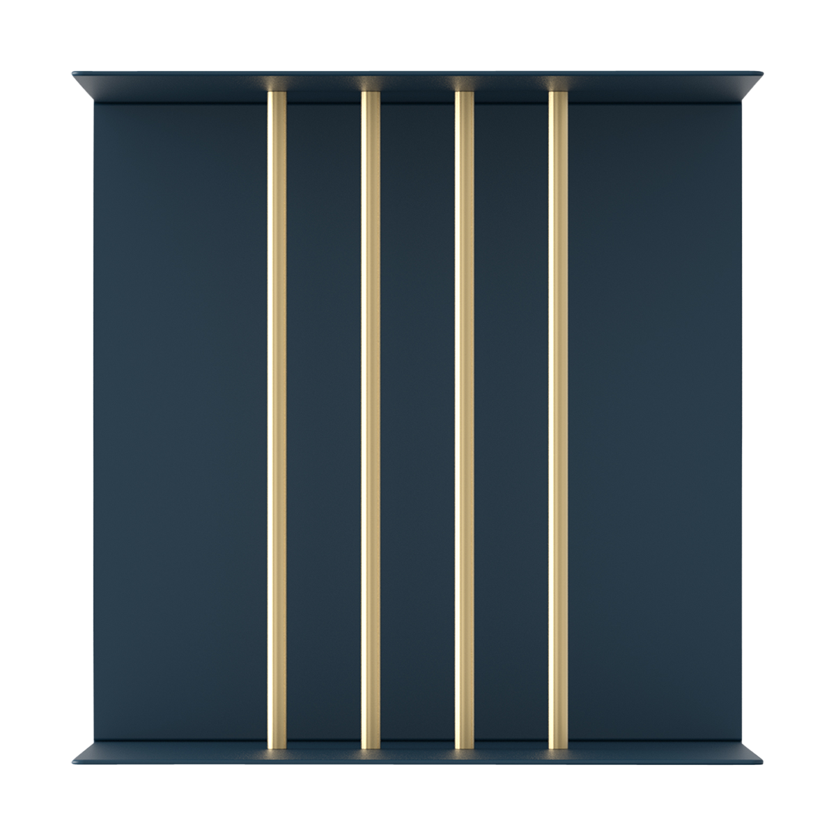Teaser shelf aluminium wandrek petrol blue 