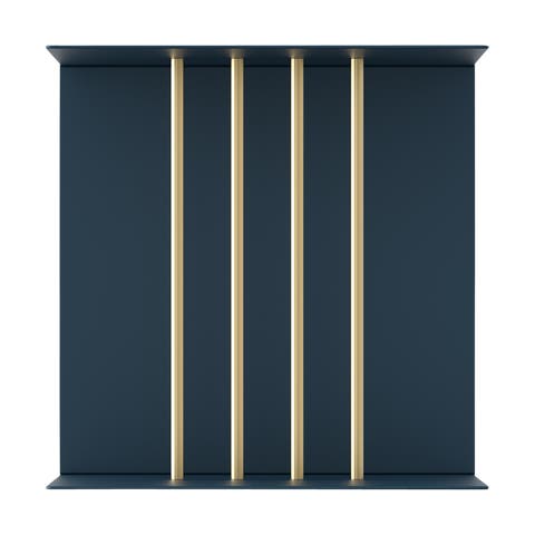 Teaser shelf aluminium wandrek petrol blue