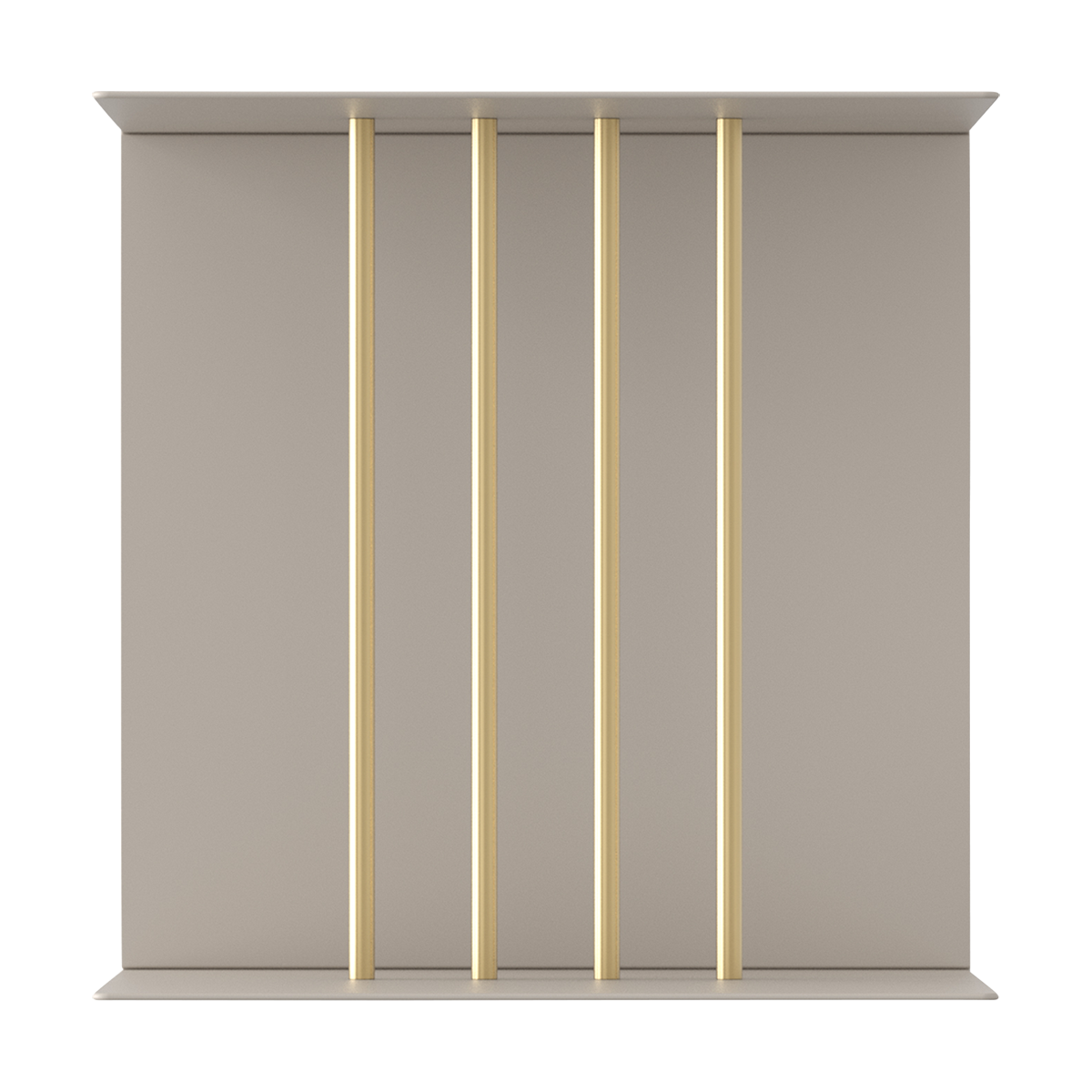 Teaser shelf aluminium wandrek pearl white 