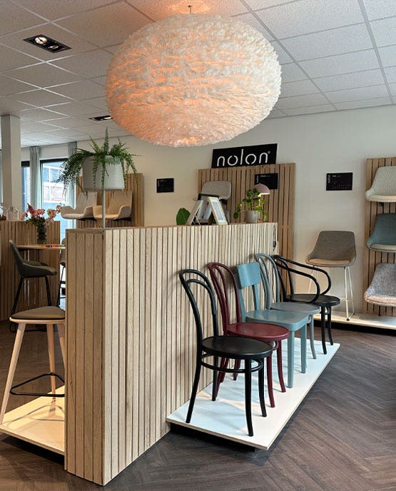 Kom gerust proefzitten in onze showroom