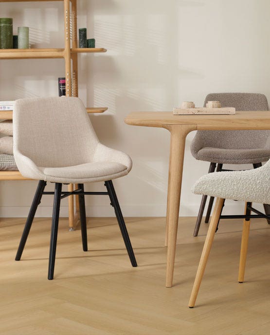 stoffen eetkamerstoelen