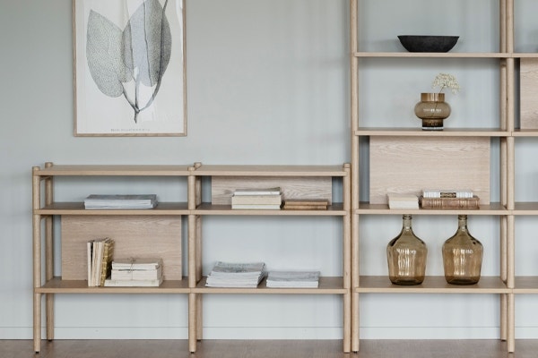 Houten open kast van eiken 