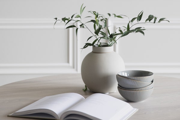 Eettafel whitewash van hout