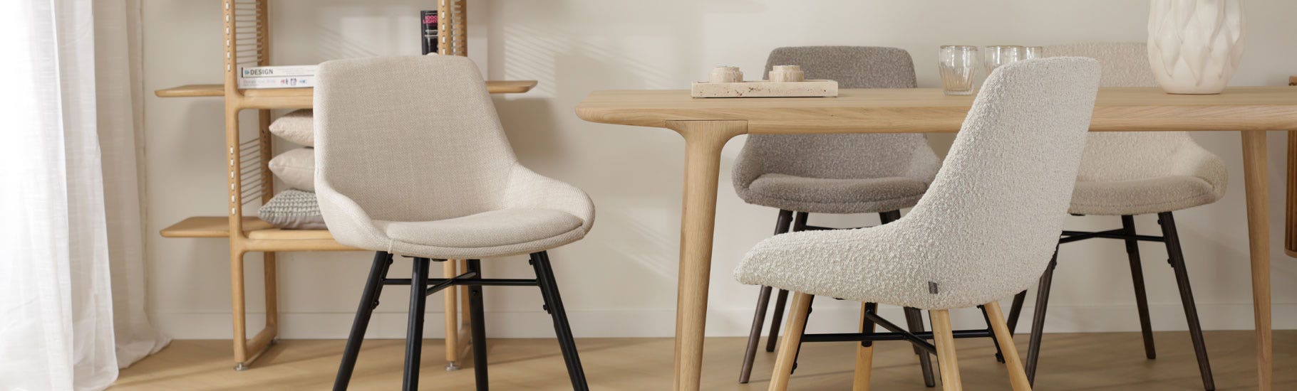 Stoffen eetkamerstoelen