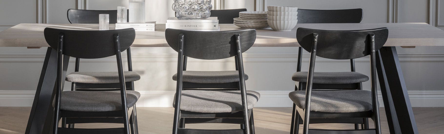 Antraciet eetkamerstoelen