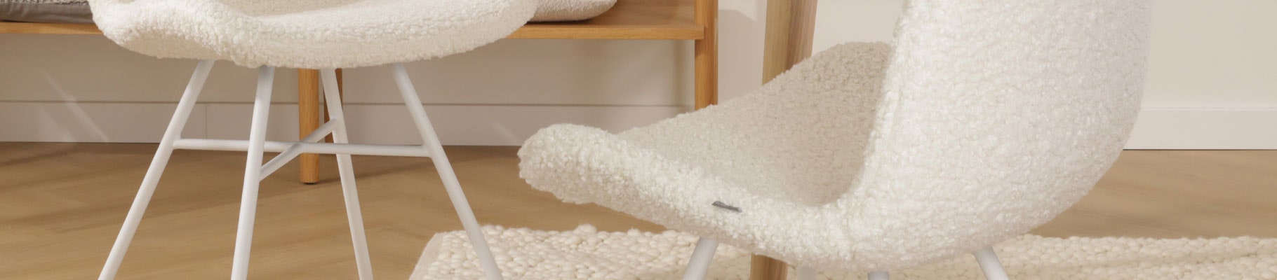 Eetkamerstoelen met witte poten