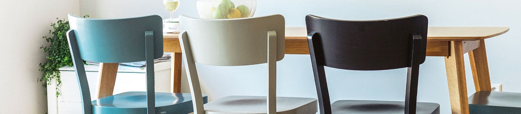 Houten eetkamerstoelen
