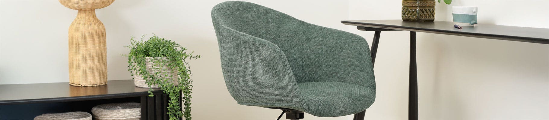 bureaustoel met wielen in diverse kleuren