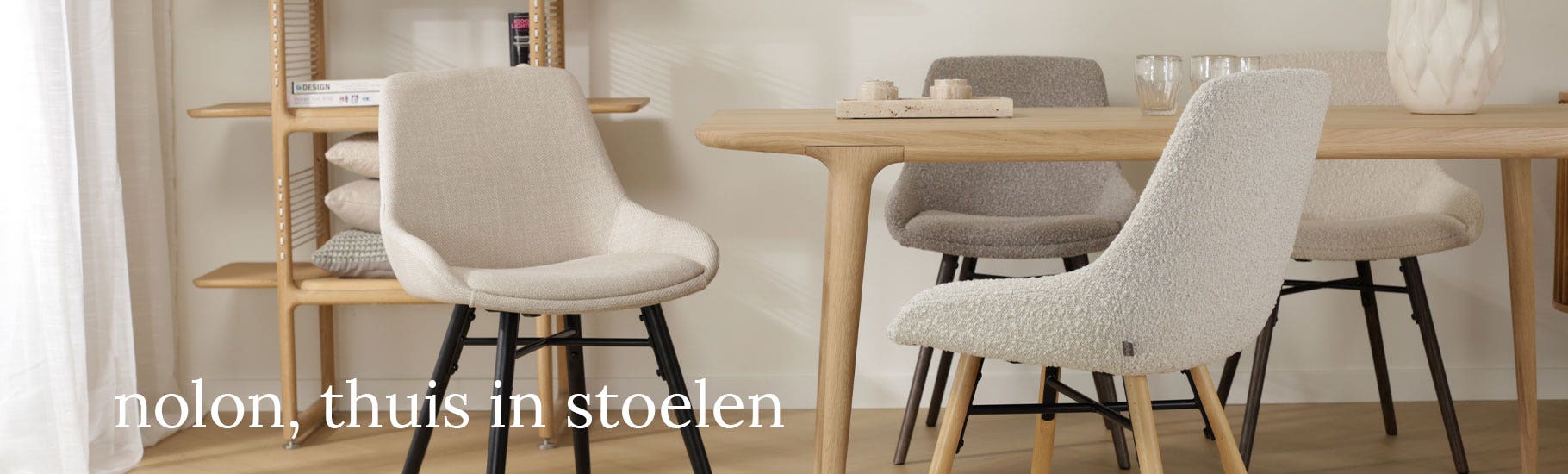 Nolon, thuis in stoelen, de grootste mix en match collectie van Nederland
