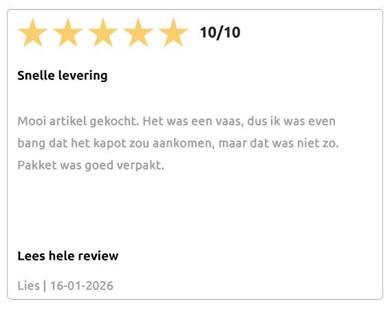 Lees wat klanten zeggen over Gewoonstijl op Feedback Company